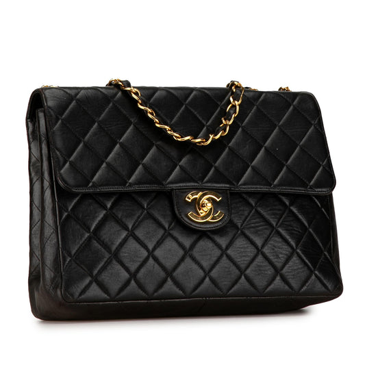 Chanel Jumbo Classic Lambskin Single Flap (SHG-DPt2yY)