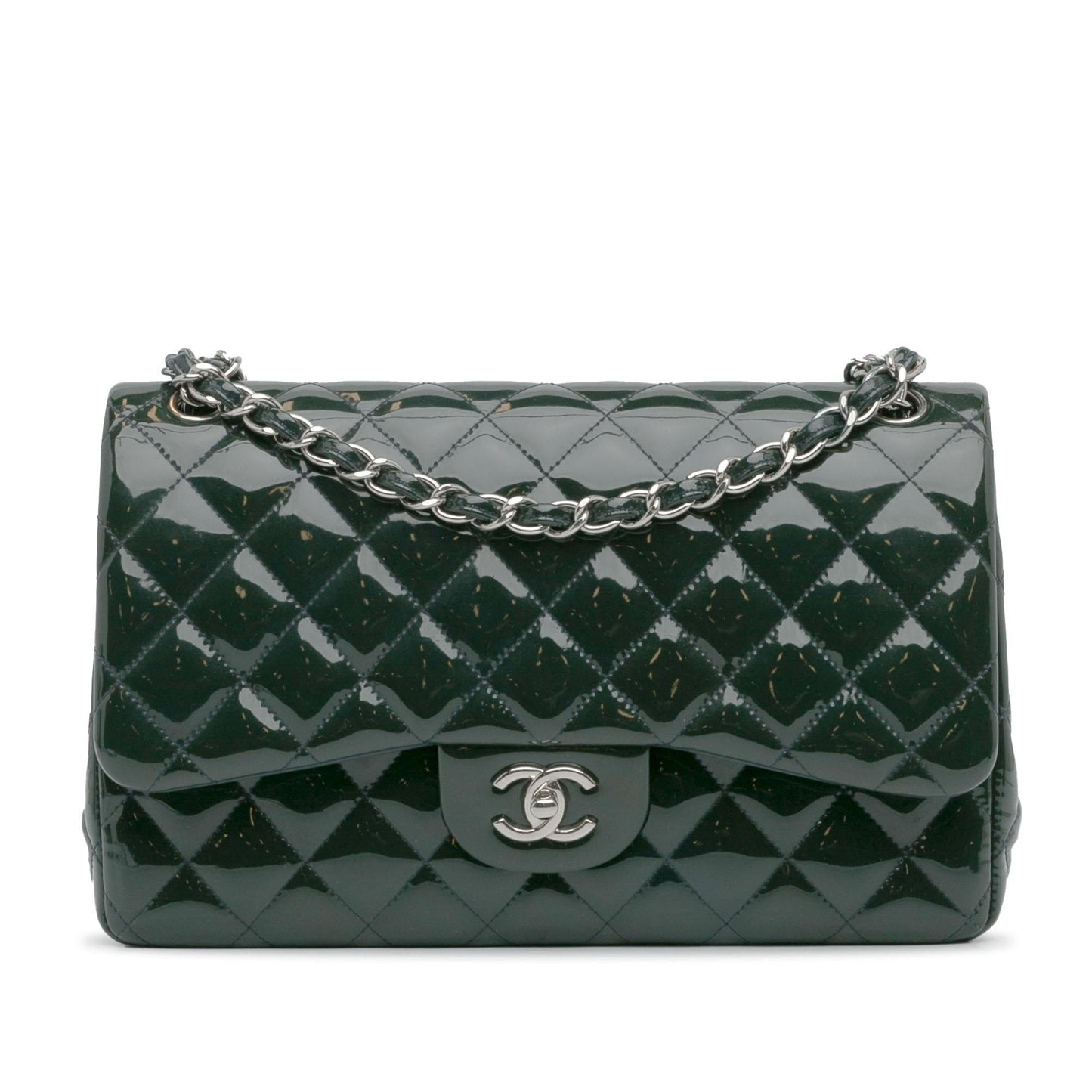 Luxury Chanel Jumbo Classic Patent Double Flap (SHG-tIs8iI)