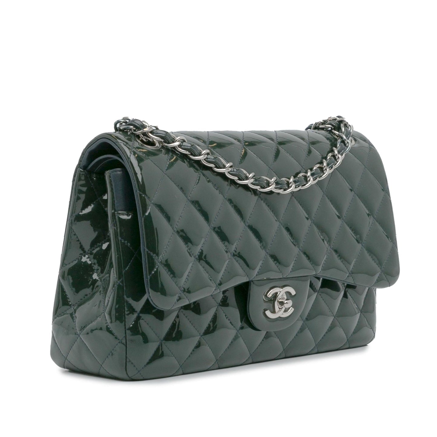 Luxury Chanel Jumbo Classic Patent Double Flap (SHG-tIs8iI)