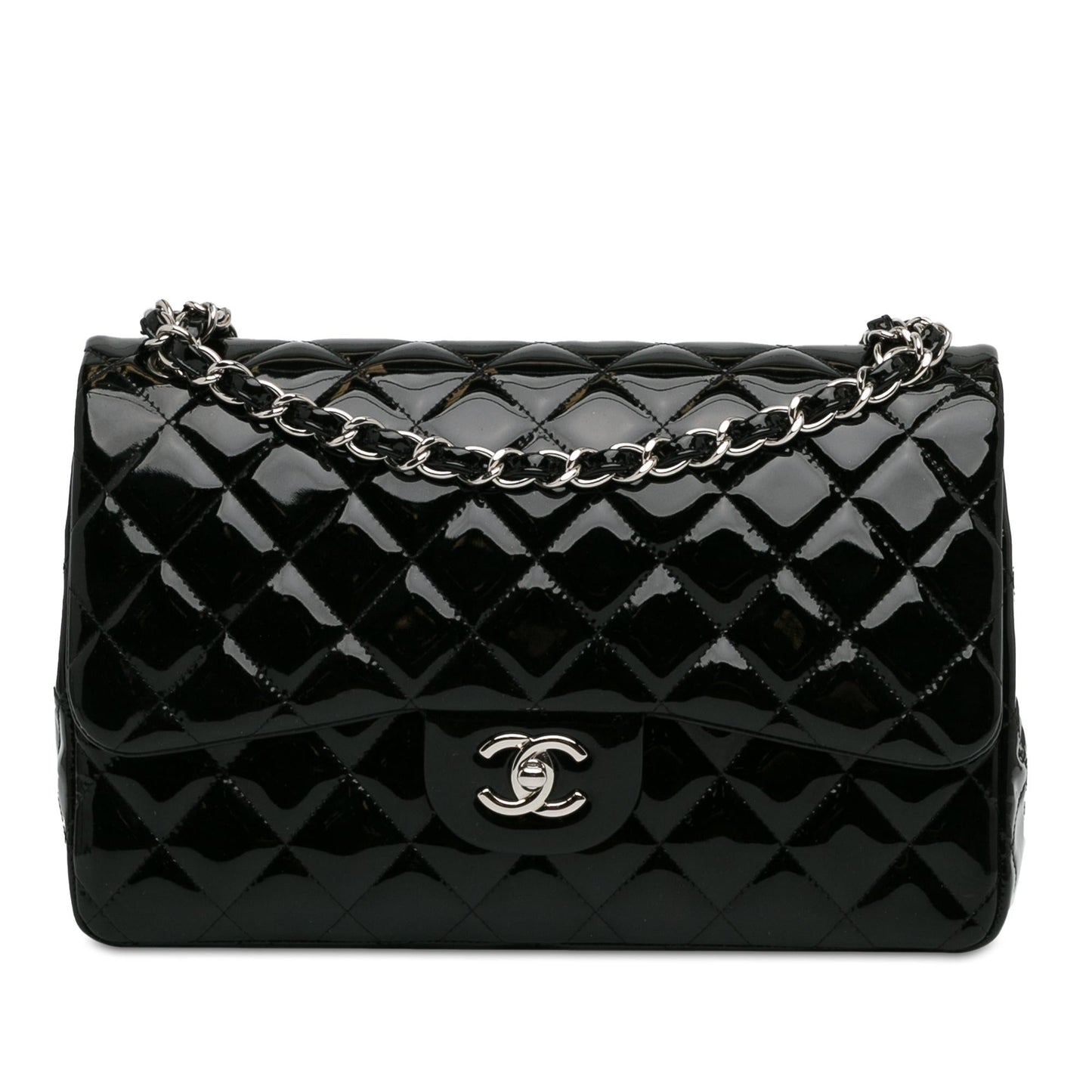 Luxury Chanel Jumbo Classic Patent Double Flap (SHG-Emgu8N)