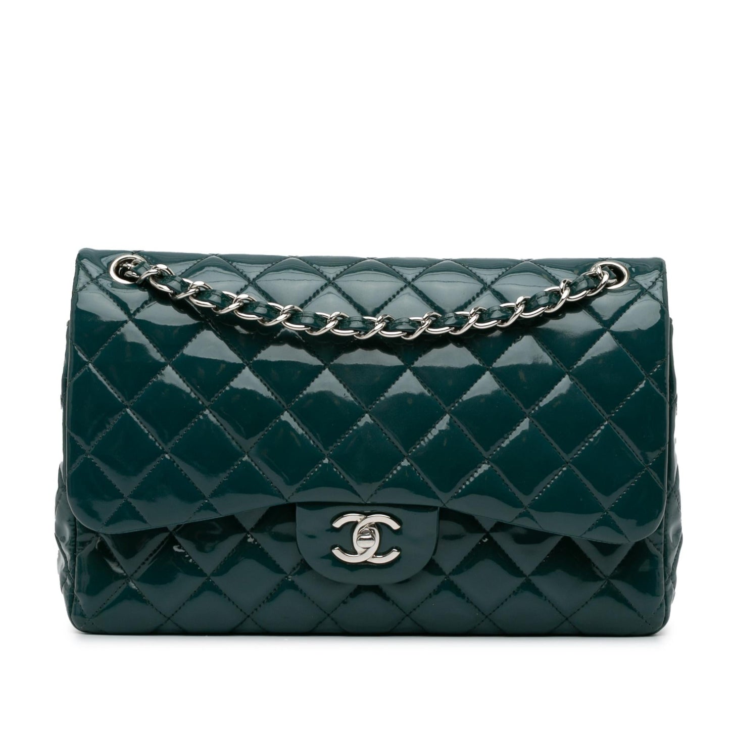 Luxury Chanel Jumbo Classic Patent Double Flap (SHG-A8oS33)