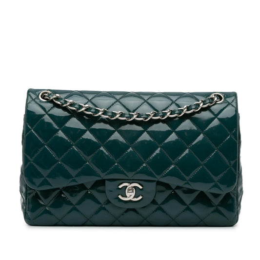 Luxury Chanel Jumbo Classic Patent Double Flap (SHG-A8oS33)