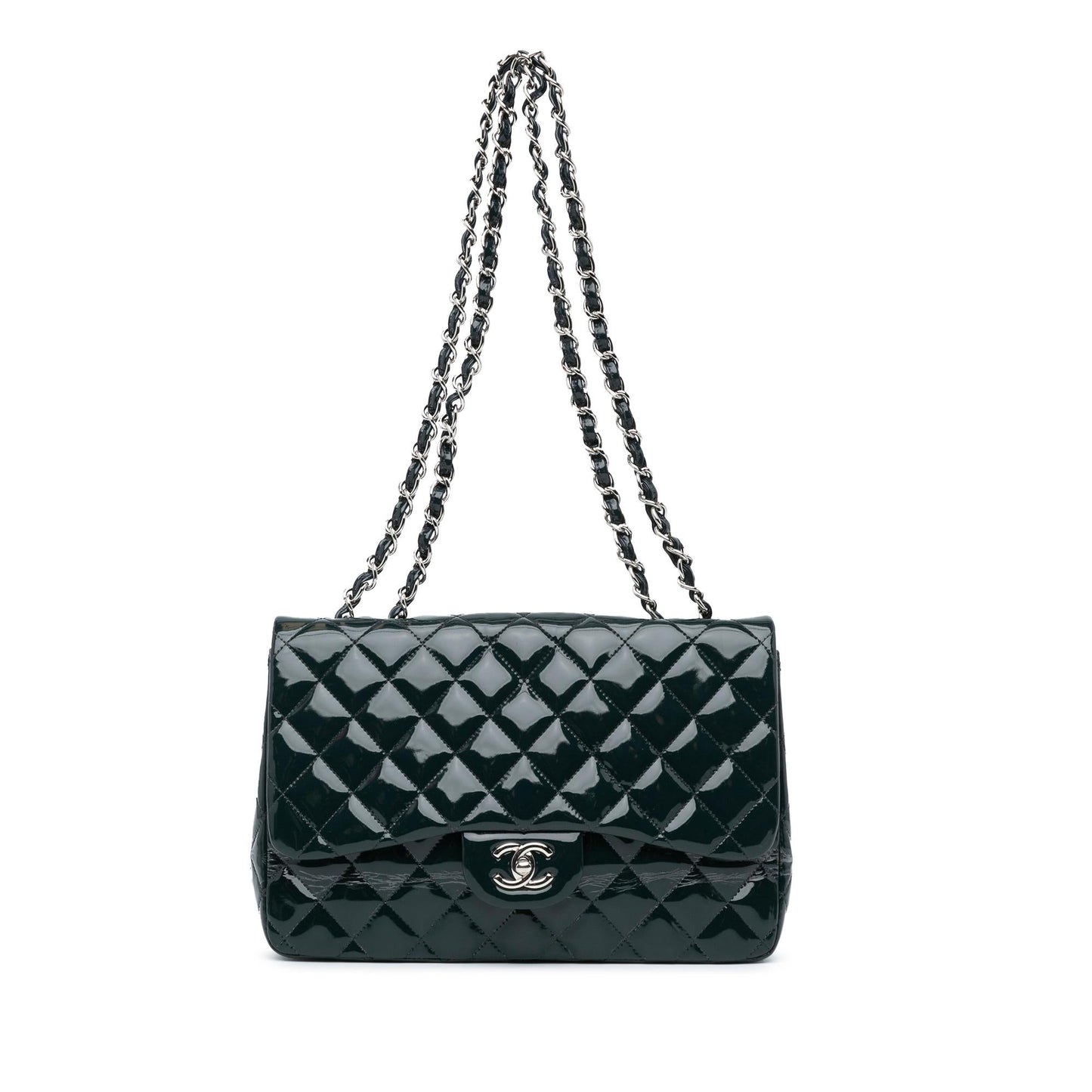 Luxury Chanel Jumbo Classic Patent Double Flap (SHG-7gpVN1)