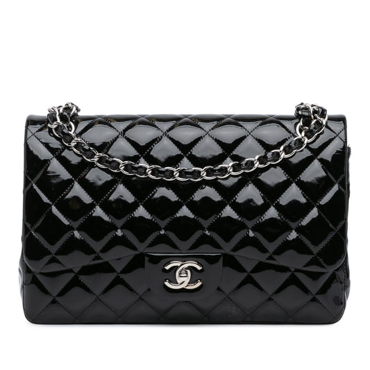 Chanel Jumbo Classic Patent Double Flap