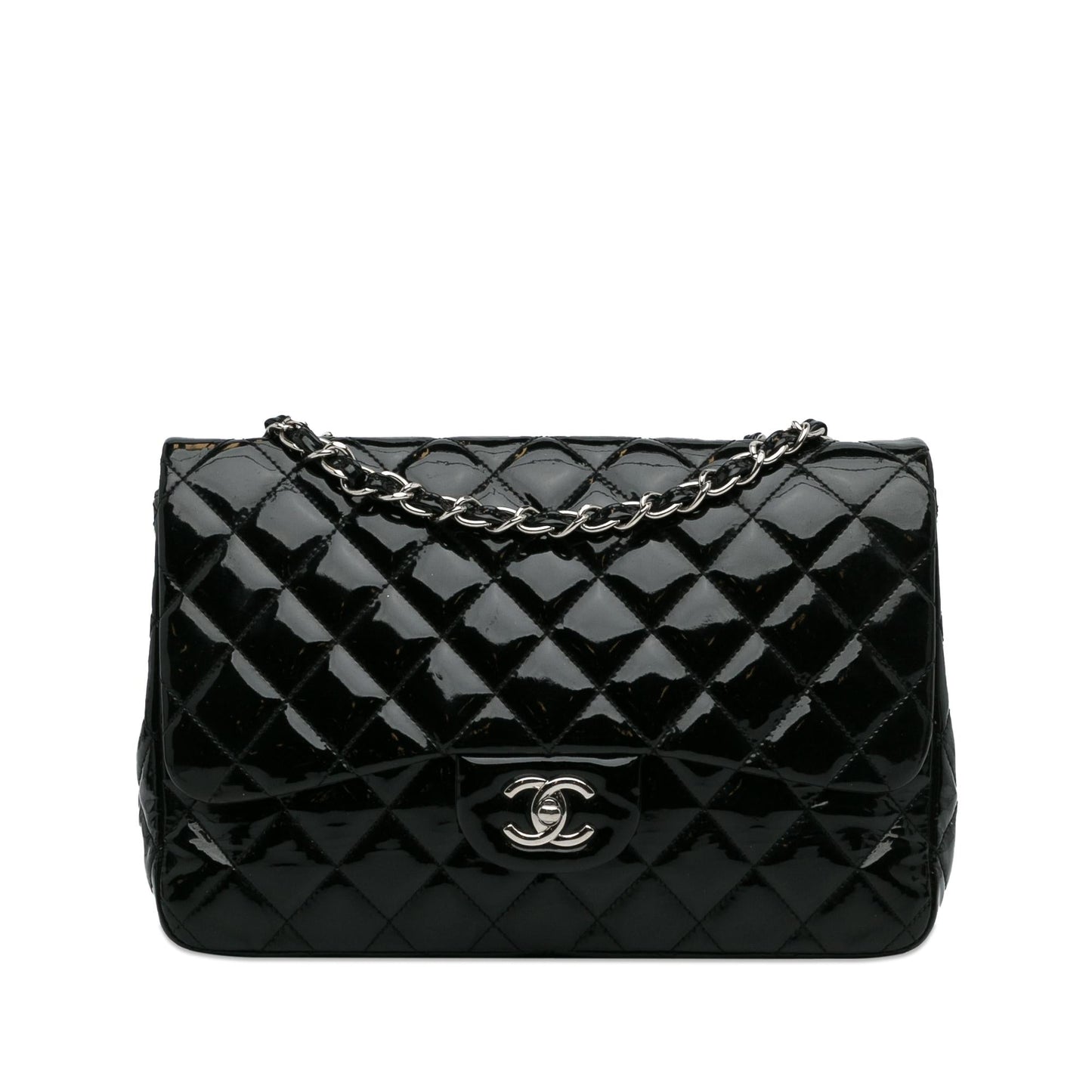 Luxury Chanel Jumbo Classic Patent Single Flap Bag (SHG-k7UqYV)