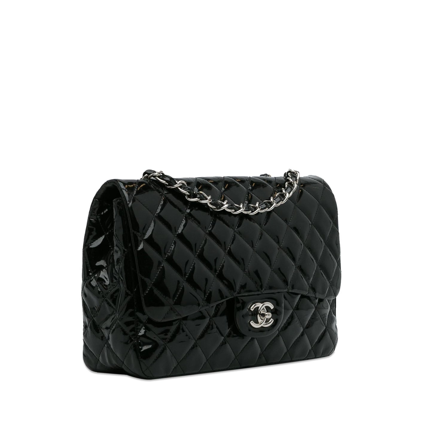 Luxury Chanel Jumbo Classic Patent Single Flap Bag (SHG-k7UqYV)