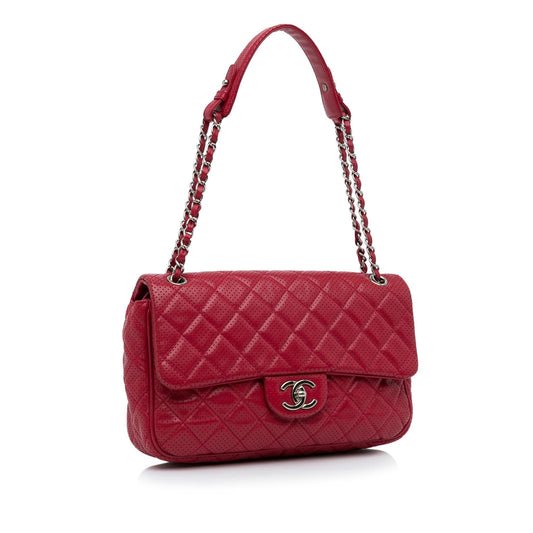Chanel Jumbo Classic Perforated Lambskin Single Flap (SHG-nXRiI3)