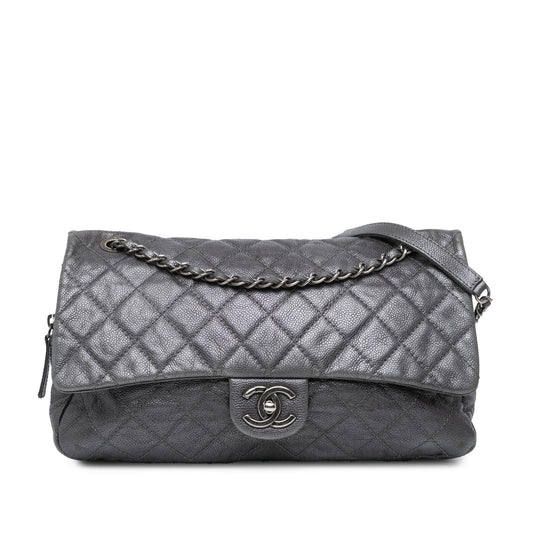 Chanel Jumbo Quilted Caviar Easy Flap