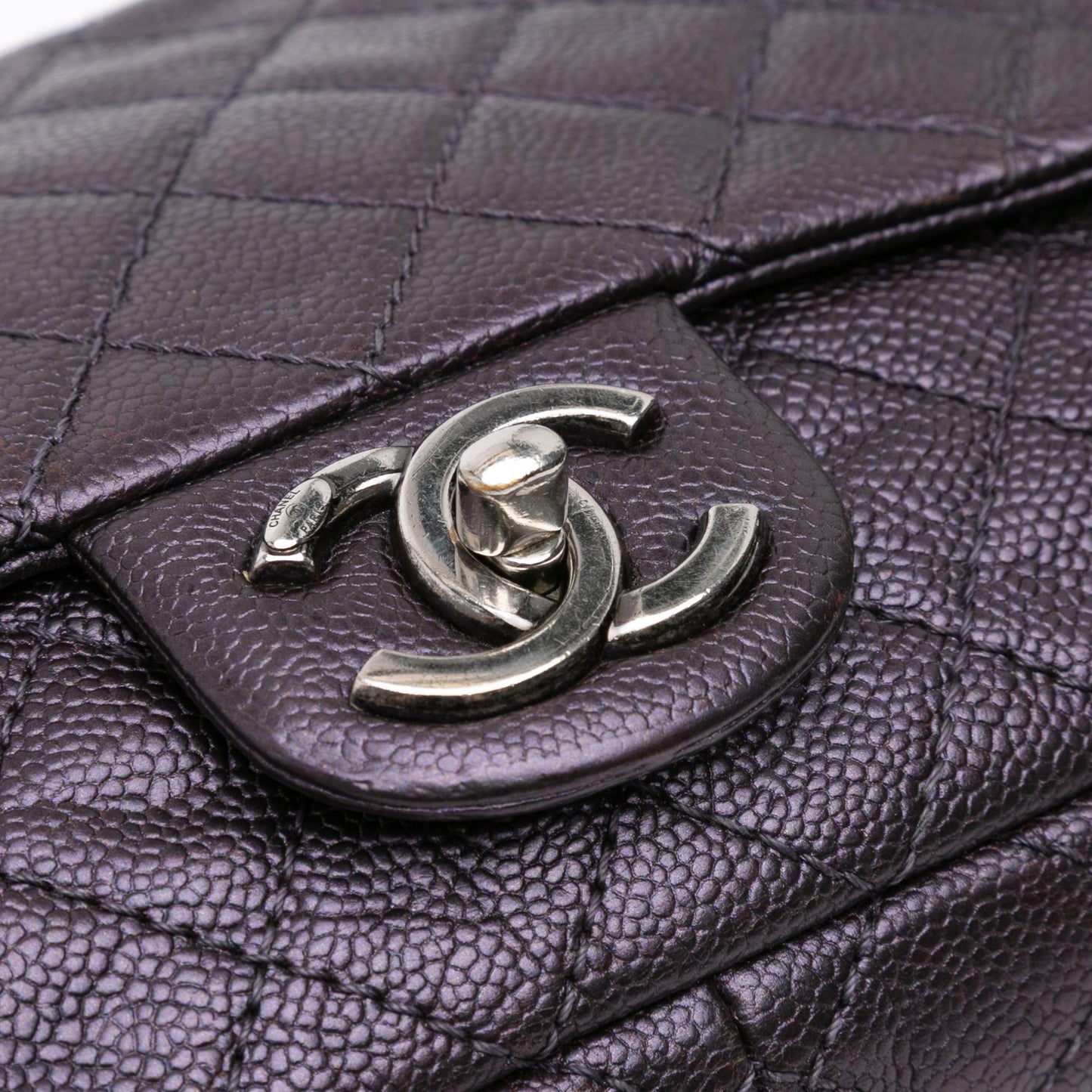 Chanel Jumbo Quilted Caviar Easy Flap