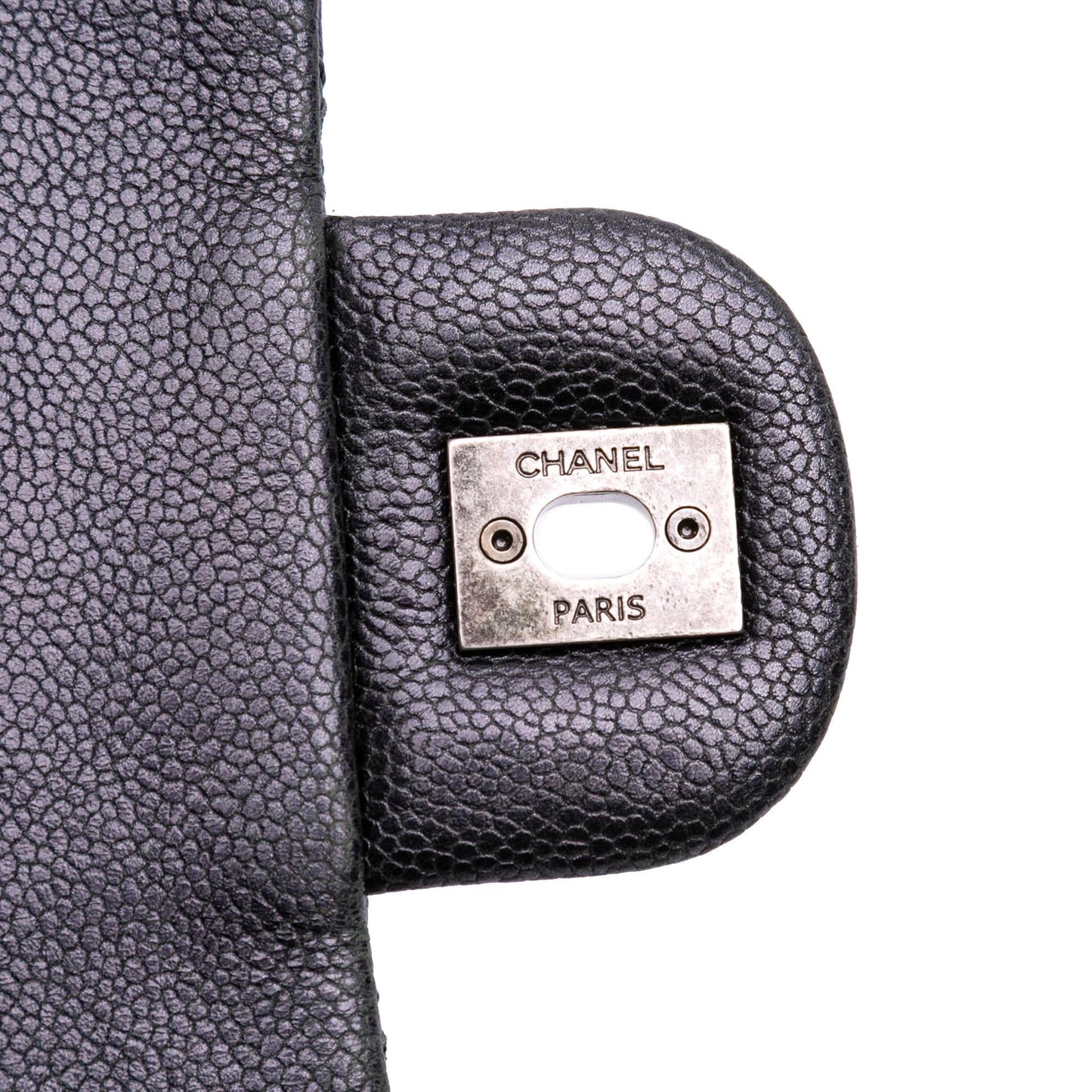 Chanel Jumbo Quilted Iridescent Caviar Easy Flap