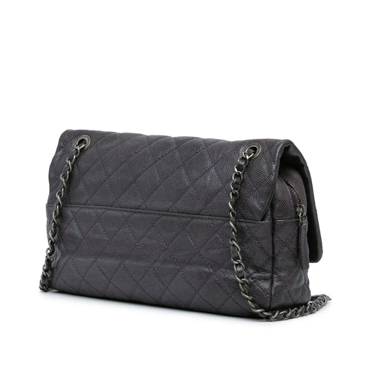 Chanel Jumbo Quilted Iridescent Caviar Easy Flap