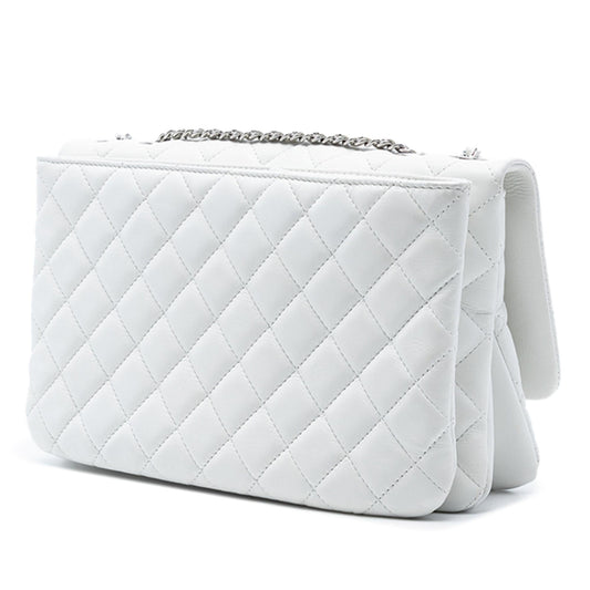 Chanel Jumbo Quilted Lambskin 3 Accordion Flap