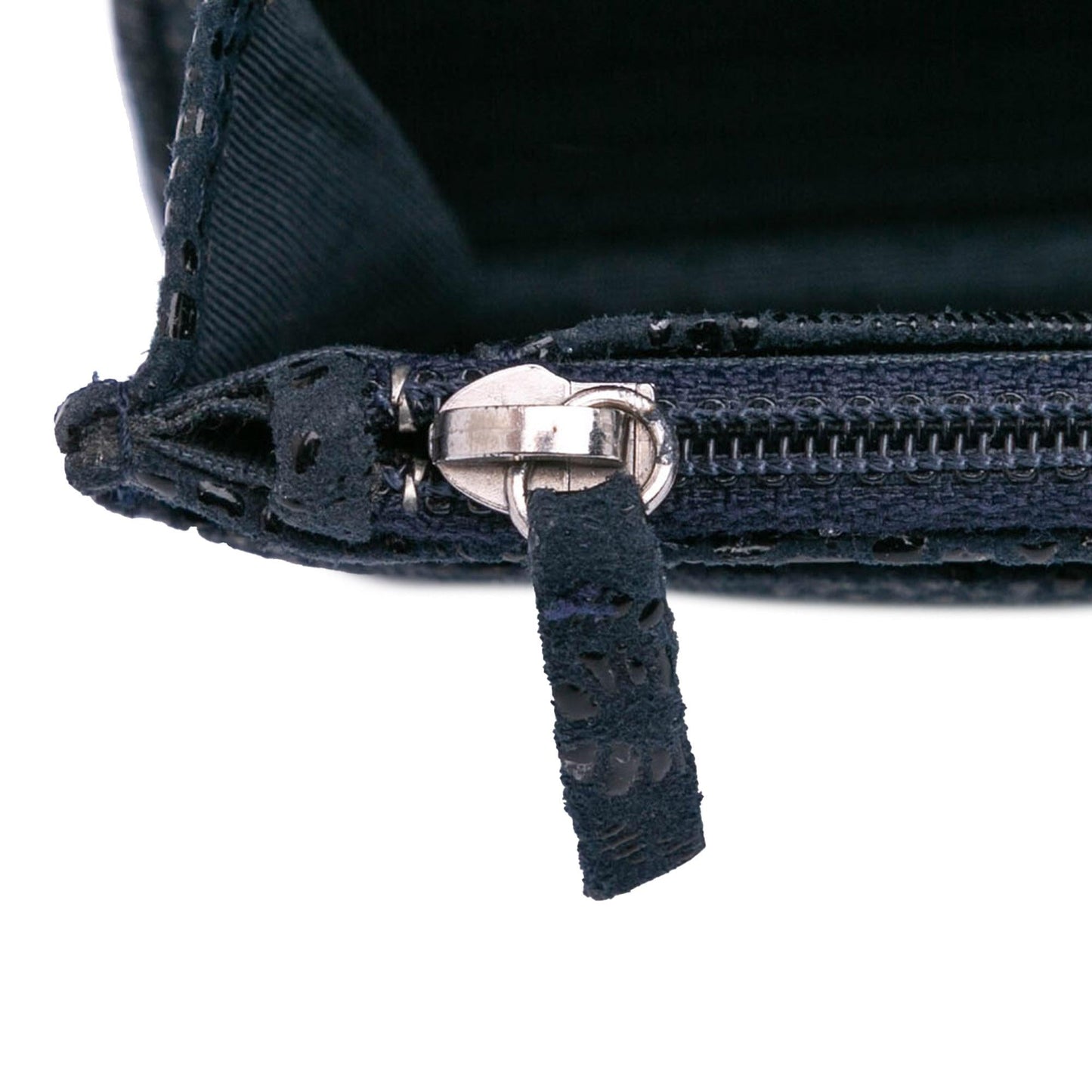 Chanel Lace Overlay Goatskin Wallet On Chain