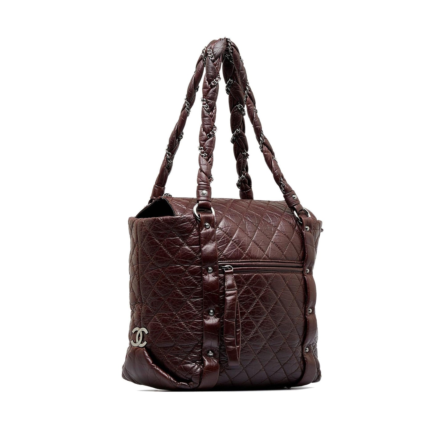 Luxury Chanel Lady Braid Shopping Tote (SHG-coeeFn)