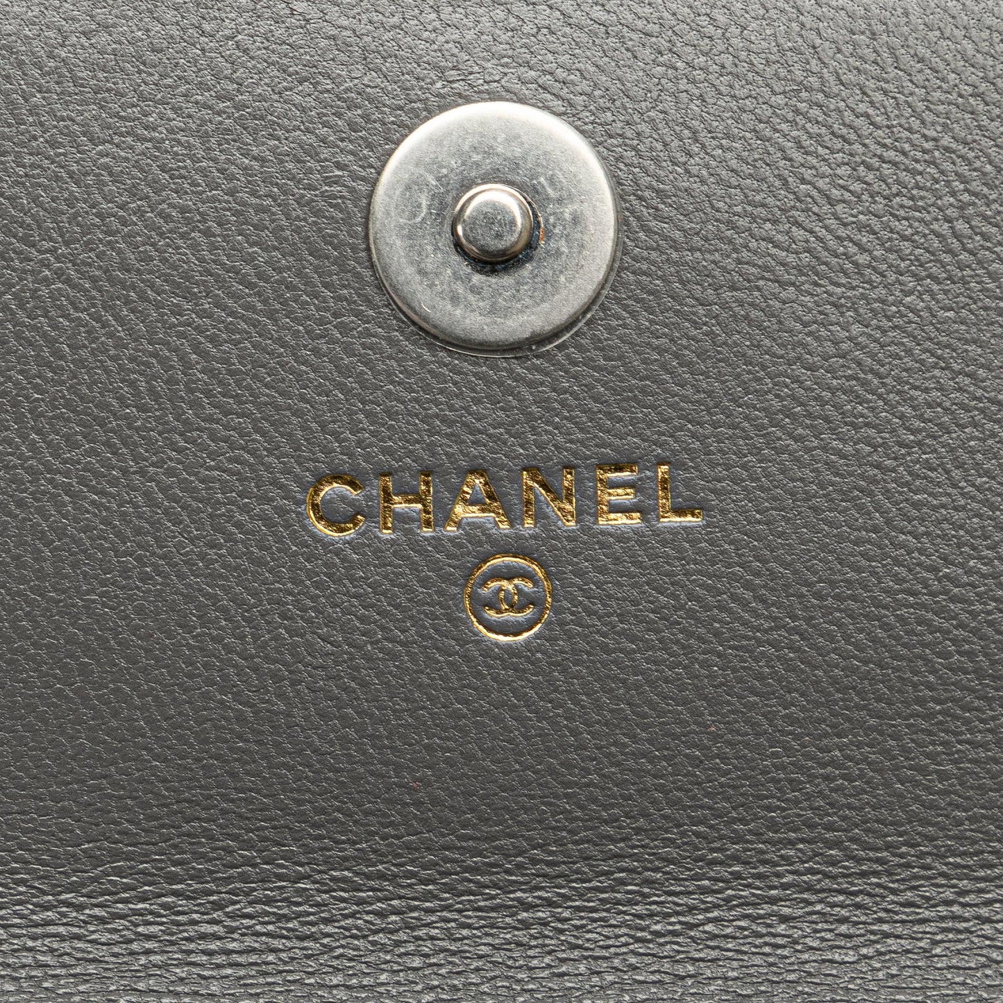 Chanel Lambskin 19 Flap Coin Purse With Chain