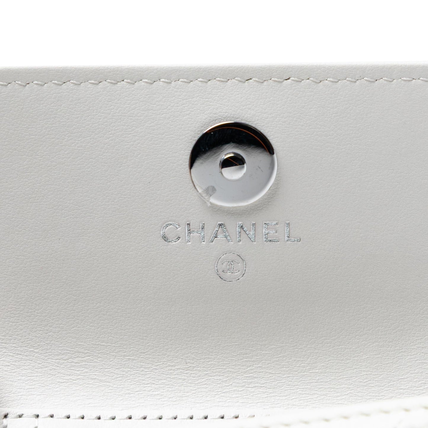 Chanel Lambskin 19 Flap Coin Purse With Chain