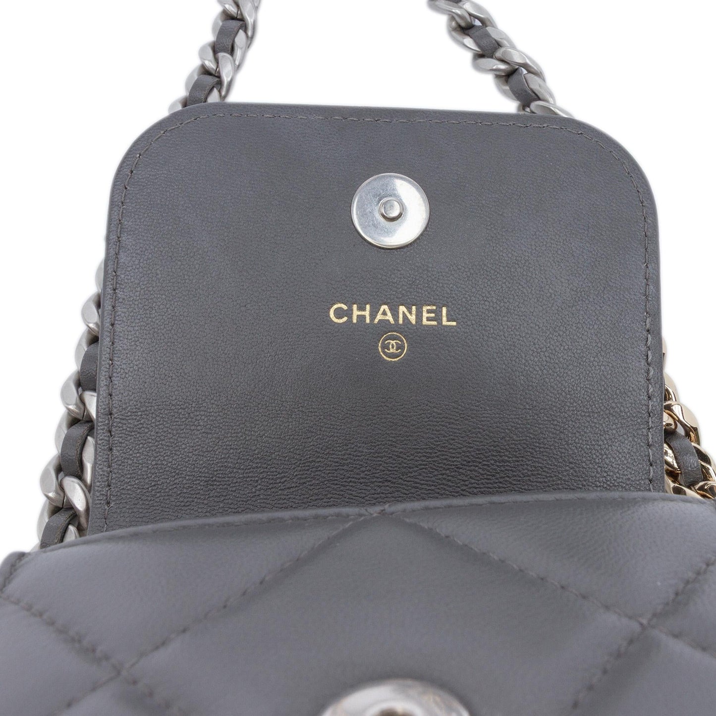 Chanel Lambskin 19 Phone Holder with Chain
