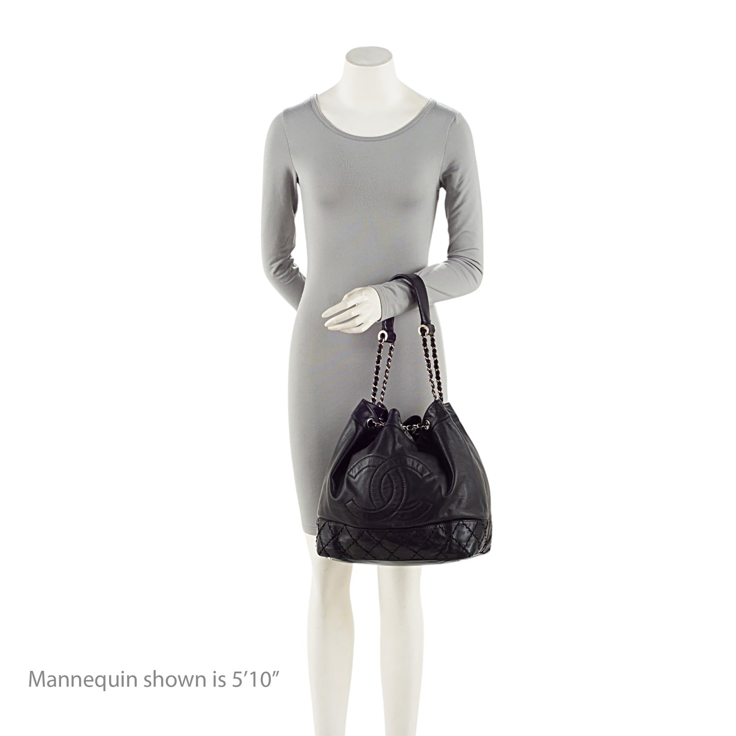 Chanel Lambskin CC Drawstring Bucket Bag