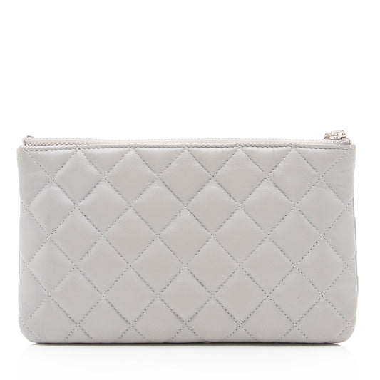 Chanel Lambskin CC Small Zipped Pouch (SHF-23767)