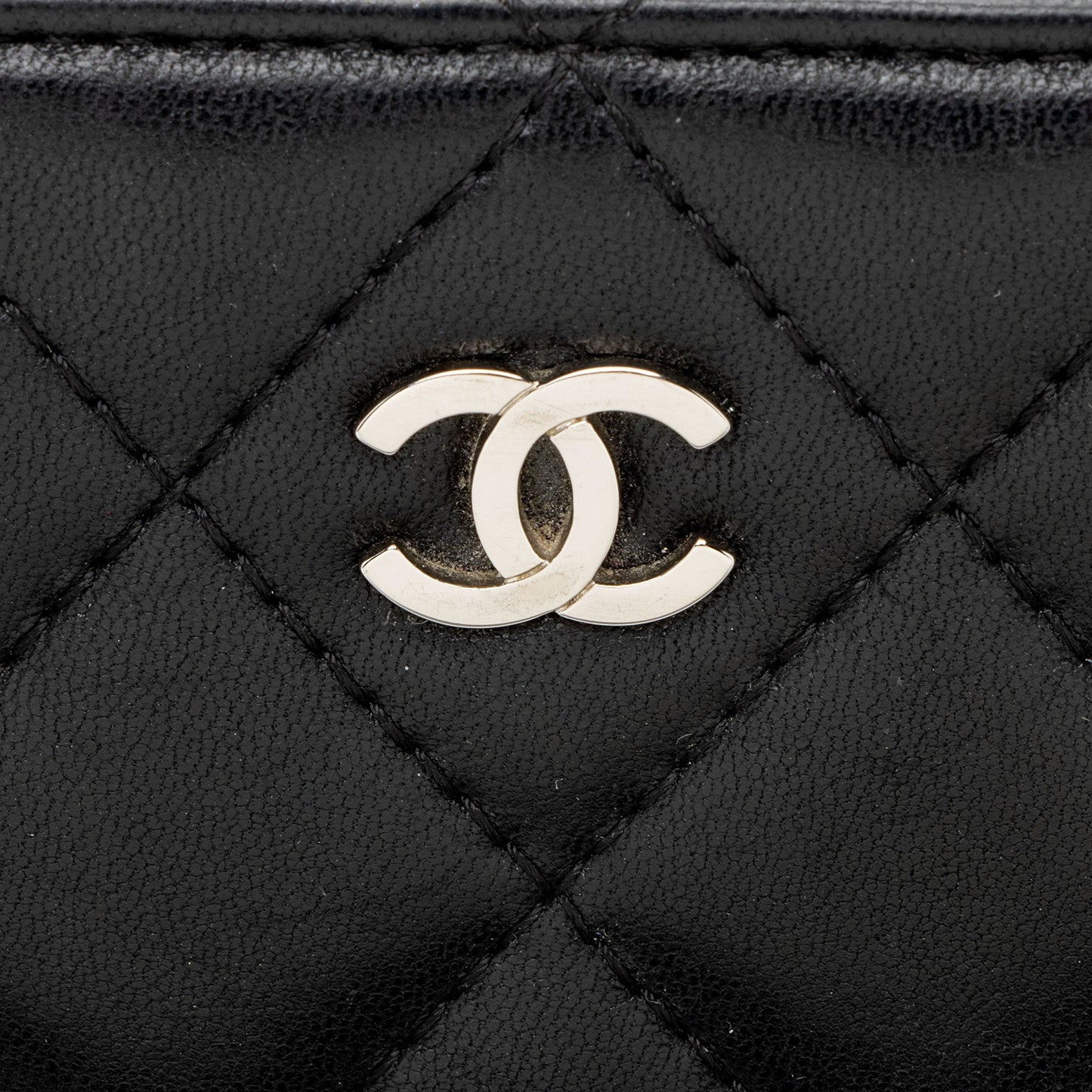 Chanel Lambskin CC Zip Around Wallet