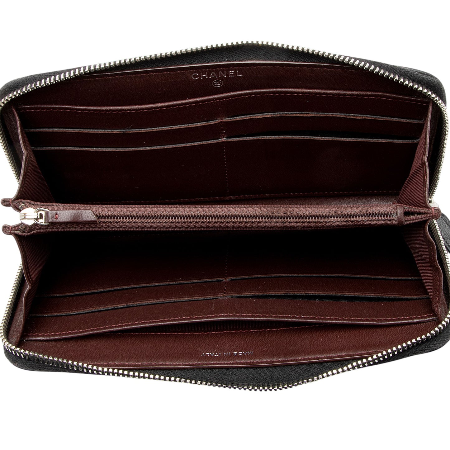Chanel Lambskin CC Zip Around Wallet