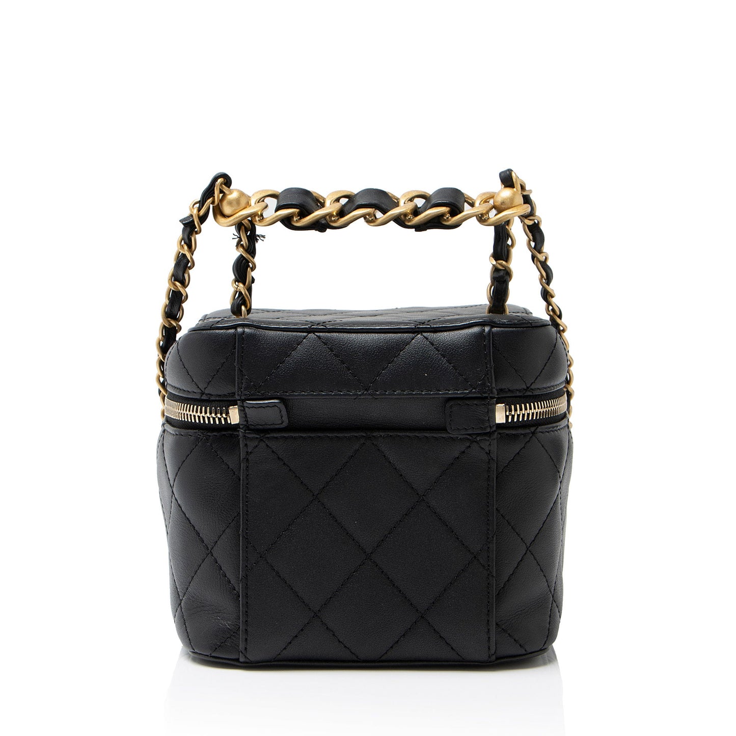 Chanel Lambskin CC Chain Bar Small Vanity Case