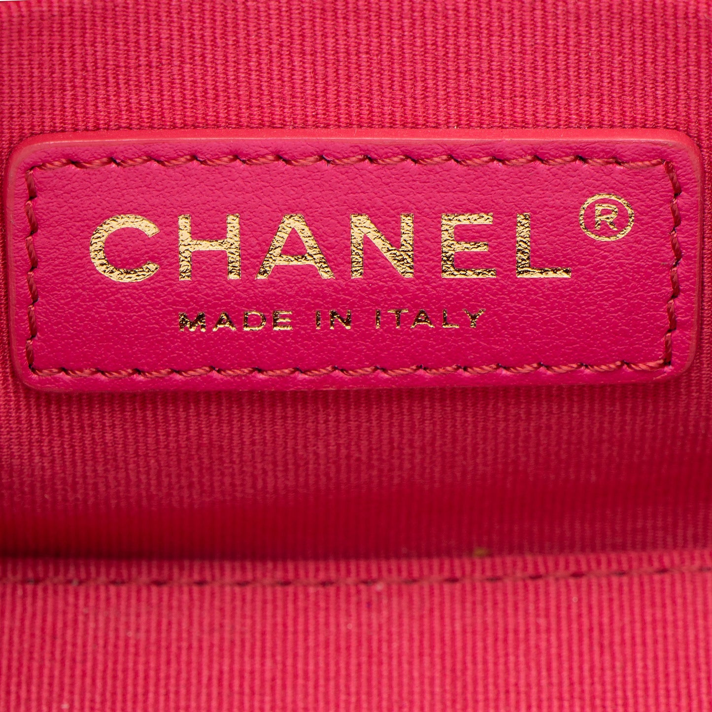 Chanel Lambskin CC Chain Bar Small Vanity Case
