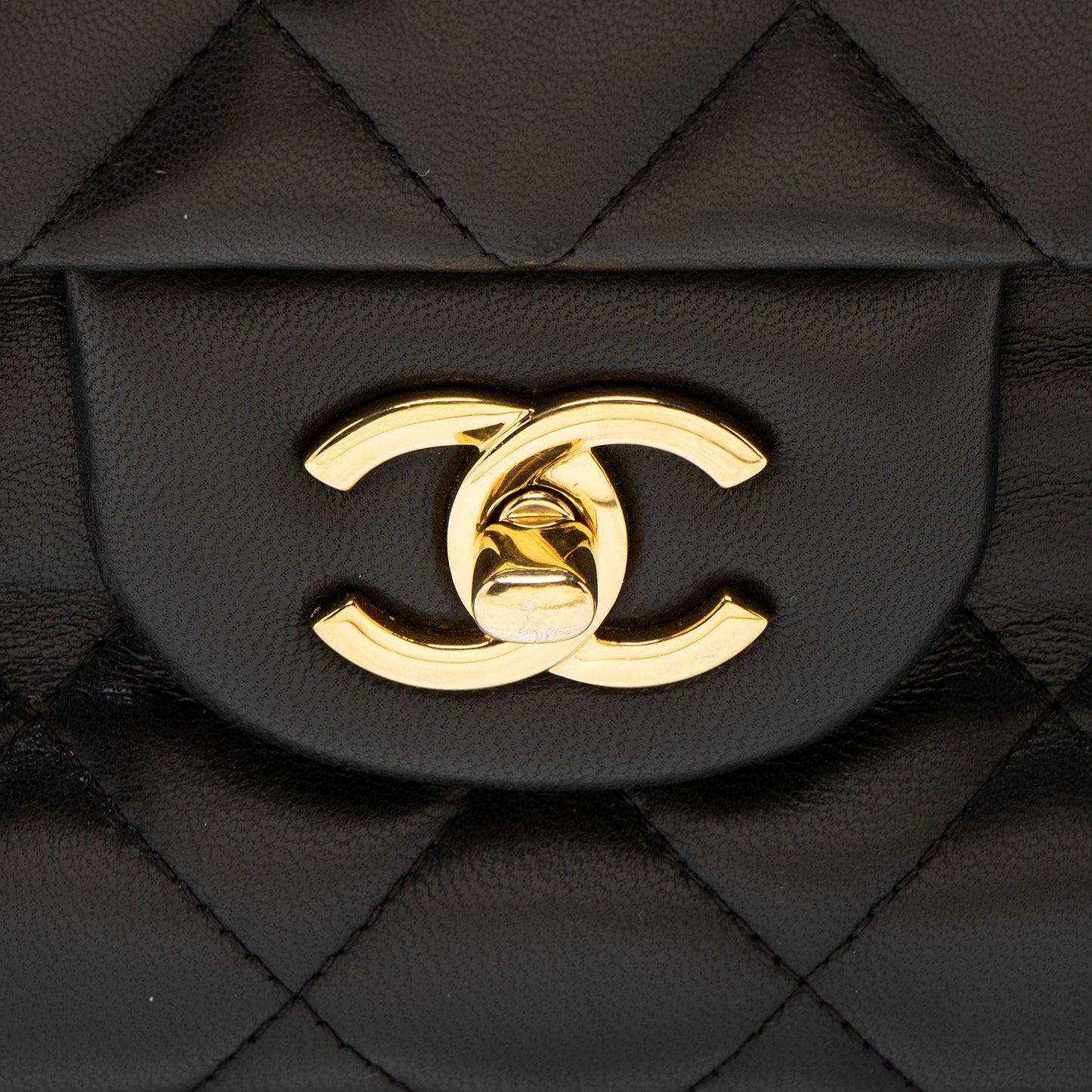 Chanel Lambskin Classic Jumbo Double Flap Bag
