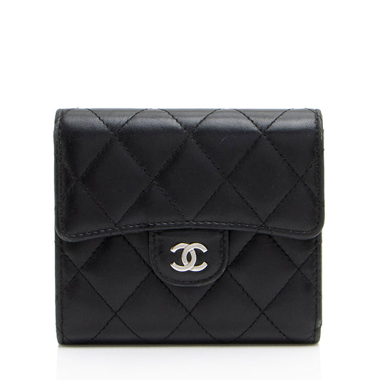 Chanel Lambskin Classic Small Flap Wallet