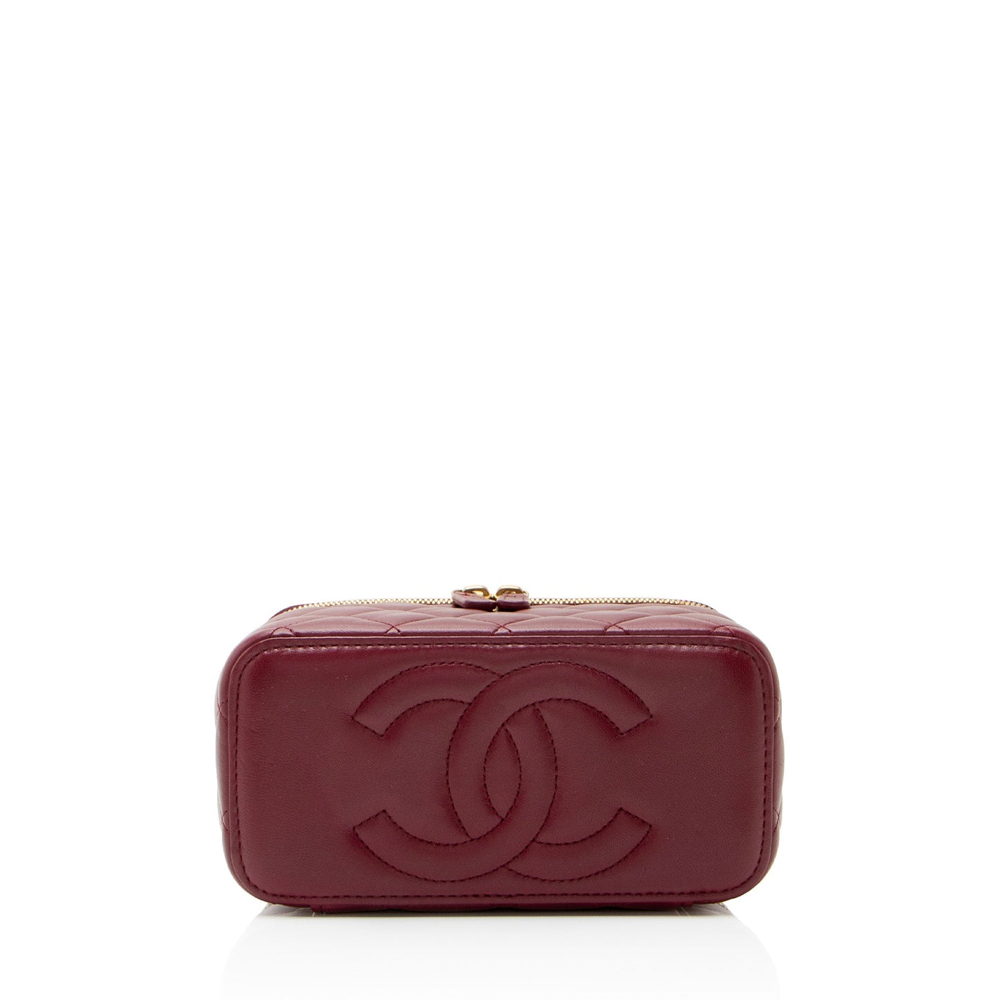 Chanel Lambskin Coco Hearts Small Vanity Case
