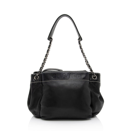 Chanel Lambskin LAX Accordion Shoulder Bag (SHF-WhynN4)
