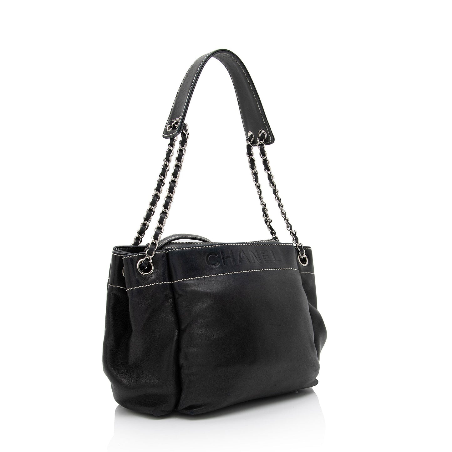 Chanel Lambskin LAX Accordion Shoulder Bag (SHF-WhynN4)
