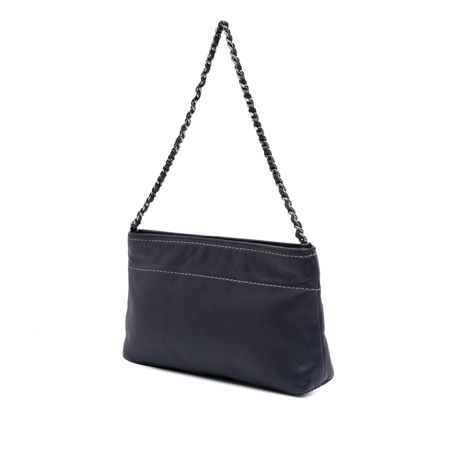 Chanel Lambskin LAX Chain Pochette