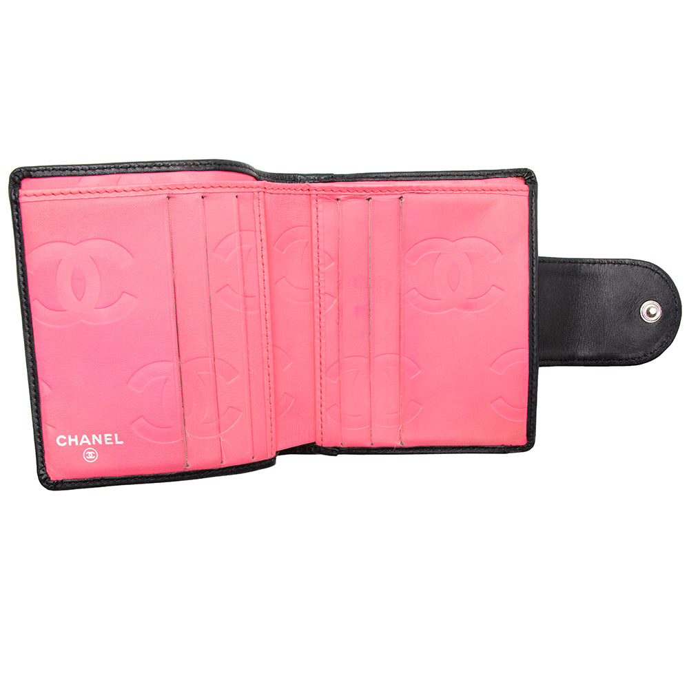 Chanel Lambskin Ligne Cambon French Purse Wallet (SHF-15533)