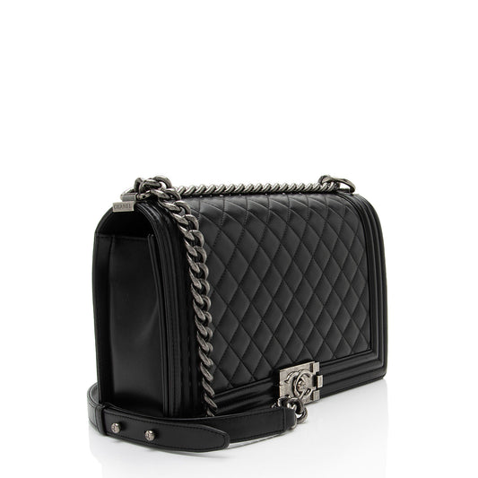 Chanel Lambskin New Medium Boy Bag