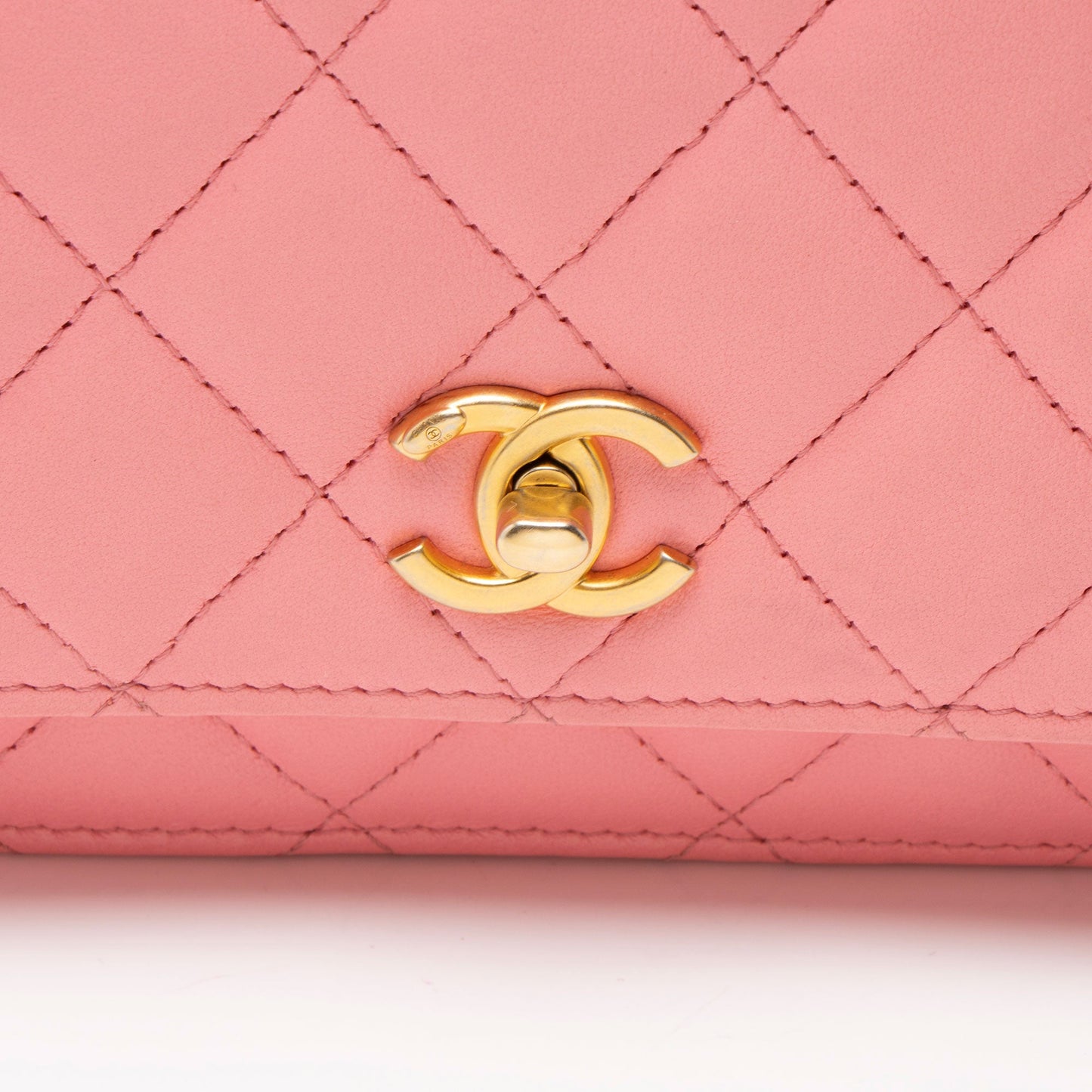 Chanel Lambskin Pearl Crush Wallet on Chain