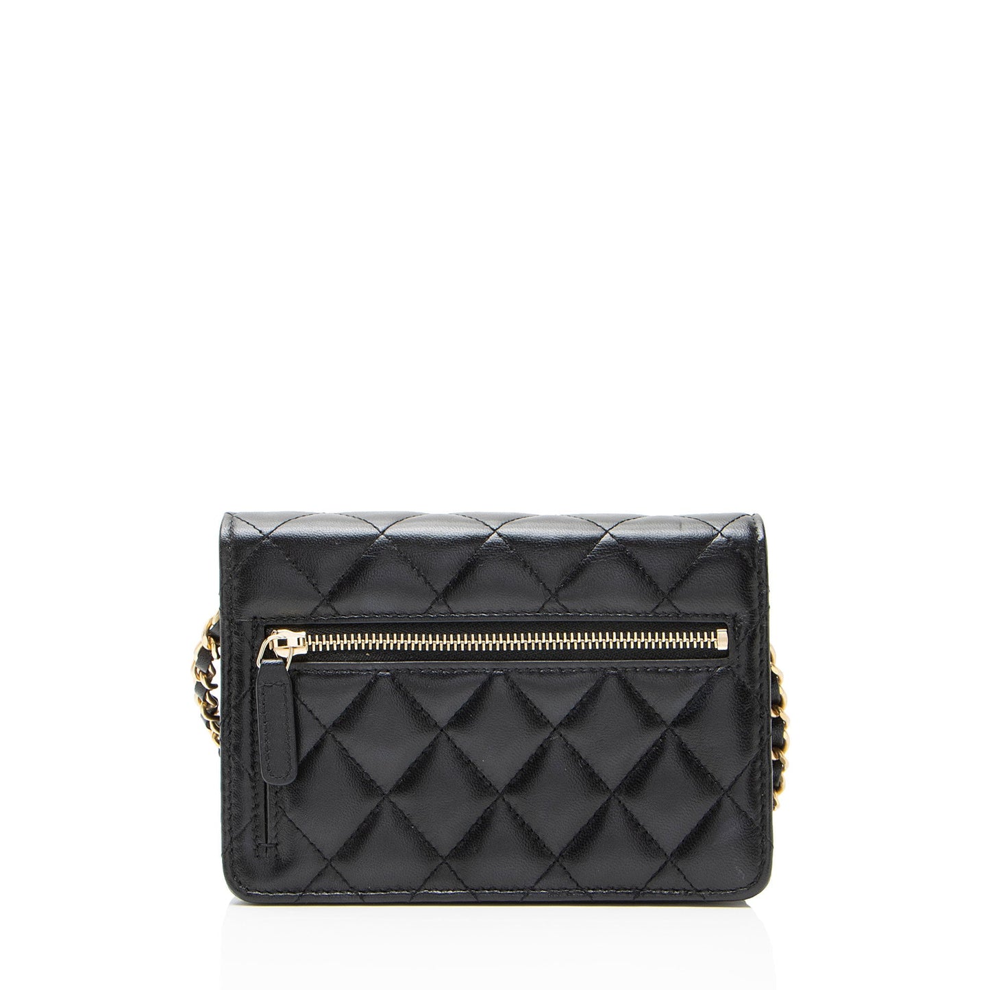 Chanel Lambskin Romance Mini Wallet on Chain