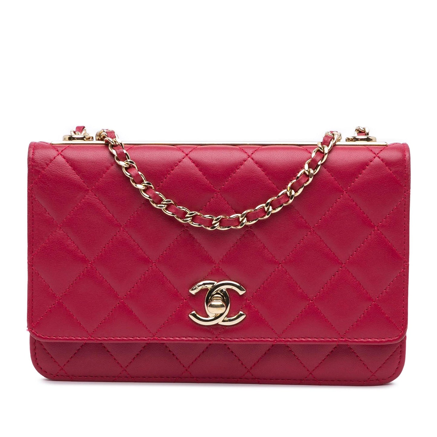 Chanel Lambskin Trendy CC Wallet On Chain (SHG-BhKEaD)