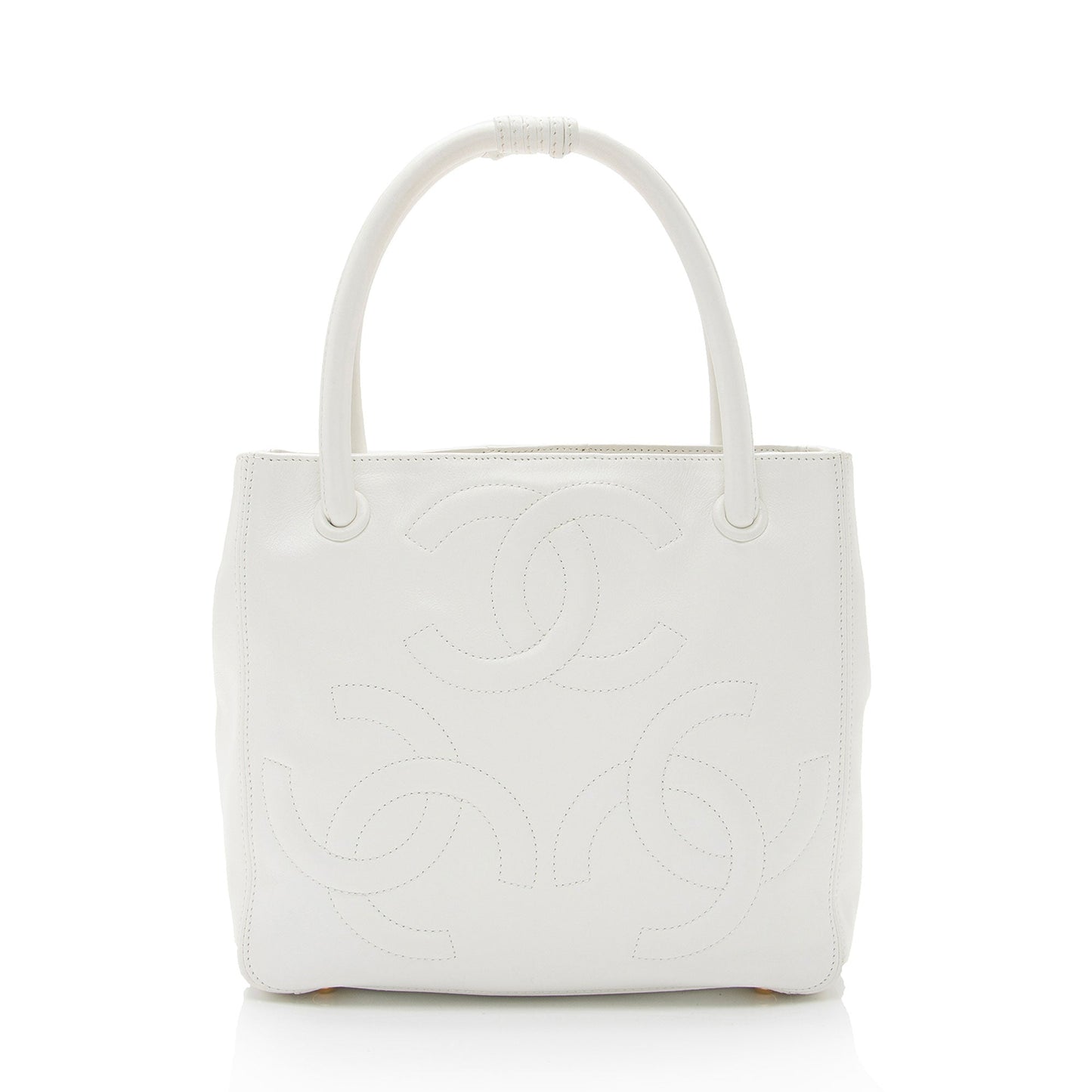 Luxury Chanel Lambskin Triple CC Small Tote (SHF-roydAT)