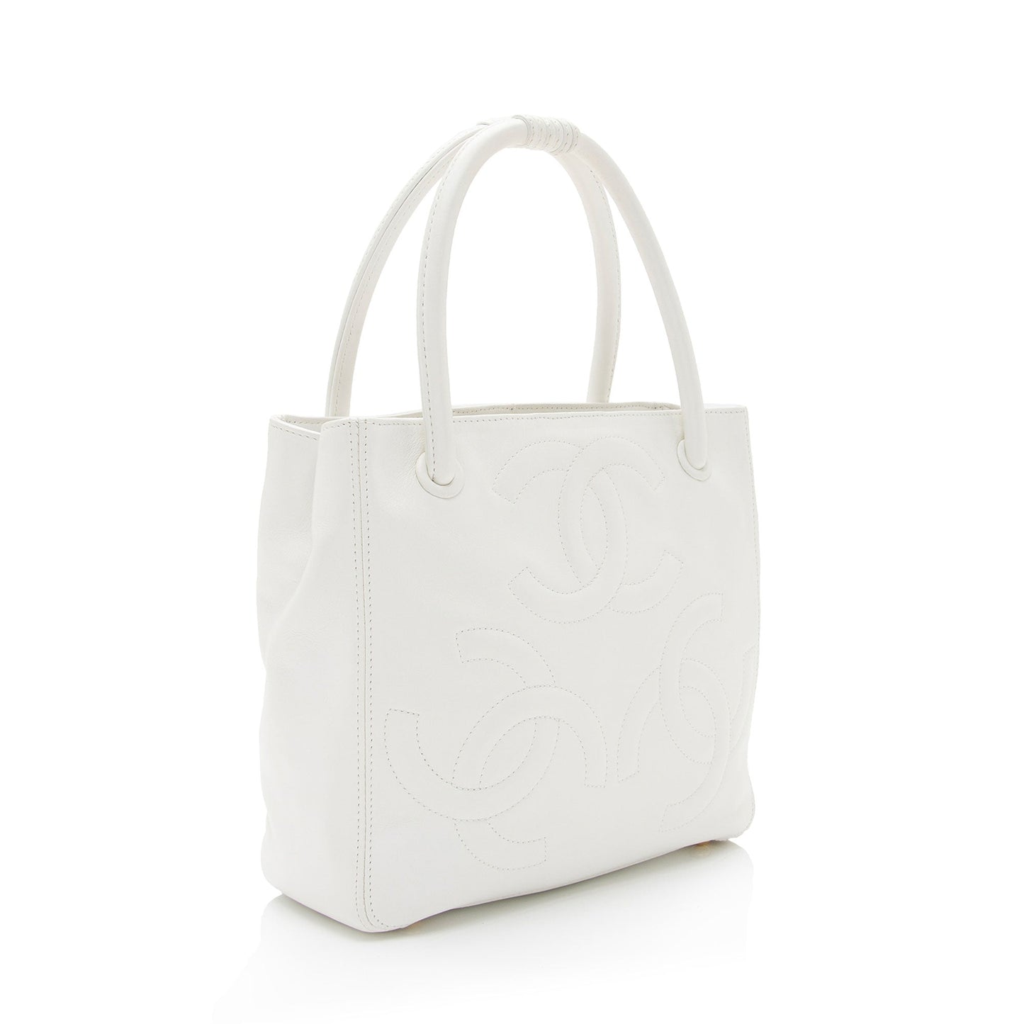 Luxury Chanel Lambskin Triple CC Small Tote (SHF-roydAT)