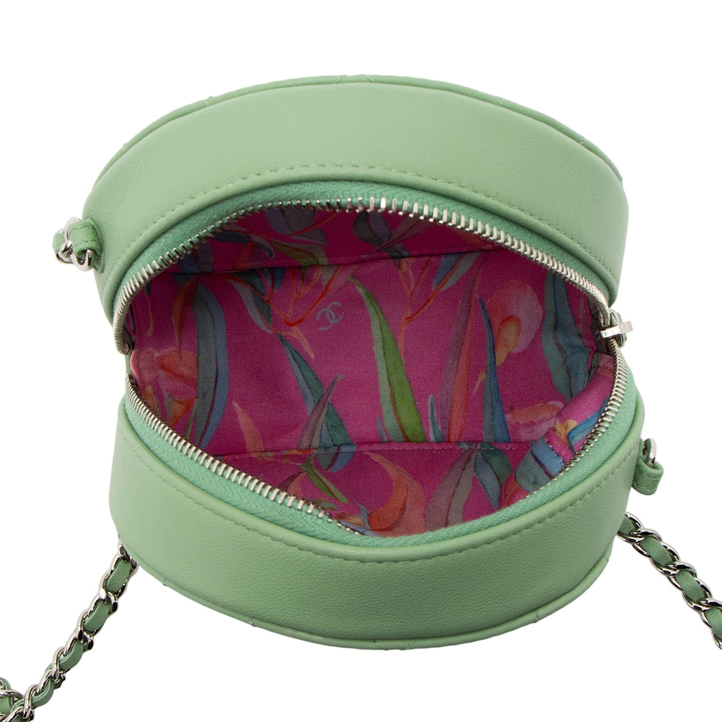Chanel Lambskin Ultimate Stitch Round Clutch with Chain