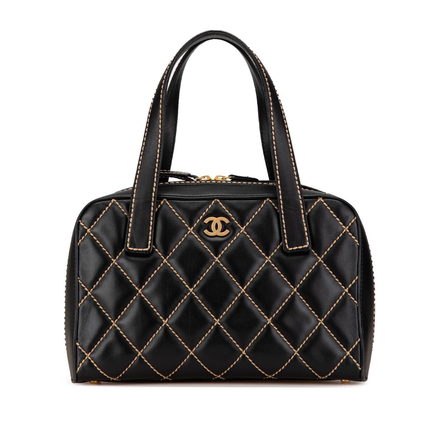 Chanel Lambskin Wild Stitch Handbag (SHG-xmx7gP)