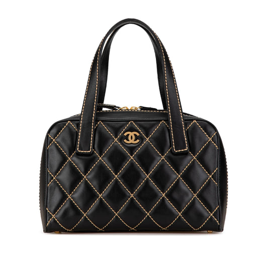 Chanel Lambskin Wild Stitch Handbag (SHG-xmx7gP)