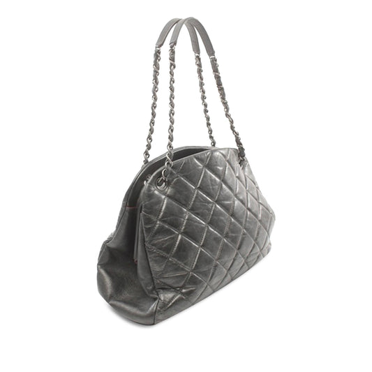 Chanel Large Aged Calfskin Just Mademoiselle Bowling Bag