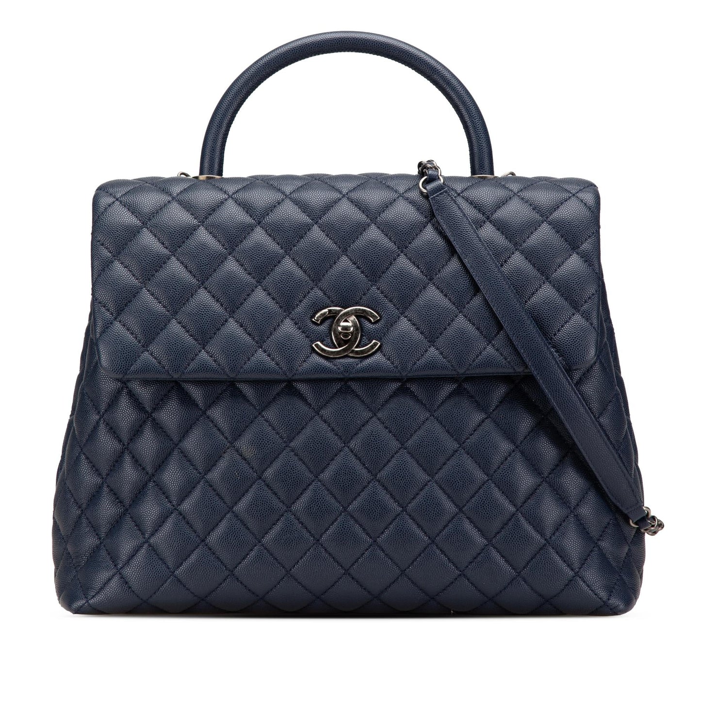 Chanel Large Caviar Coco Top Handle Bag