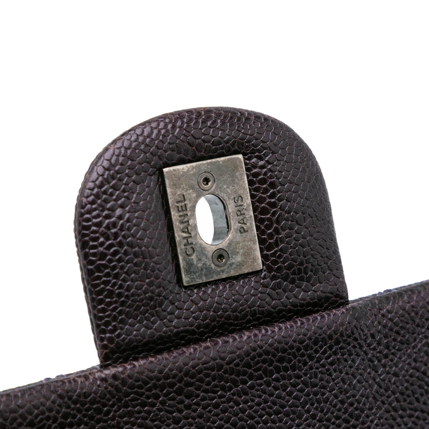 Chanel Large Classic Caviar Easy Zip Flap