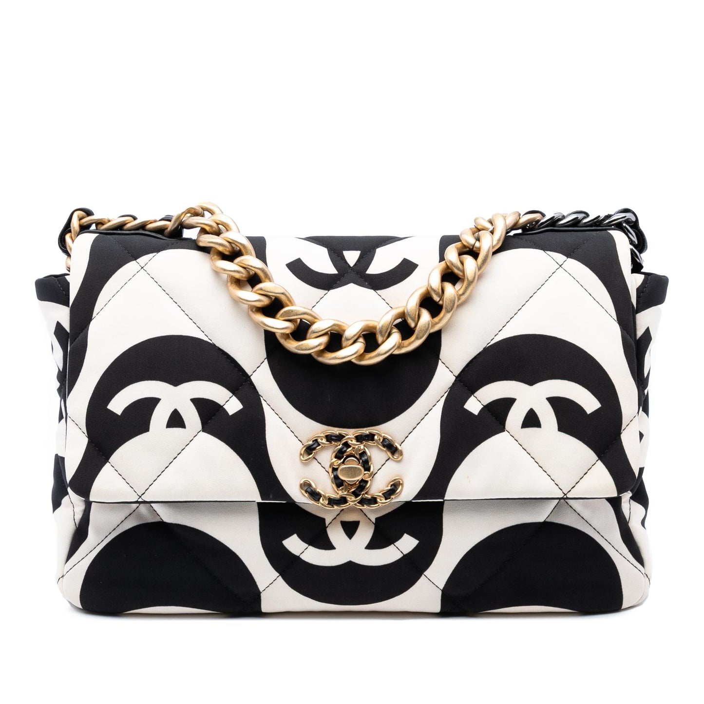 Chanel Large Printed Silk 19 Flap