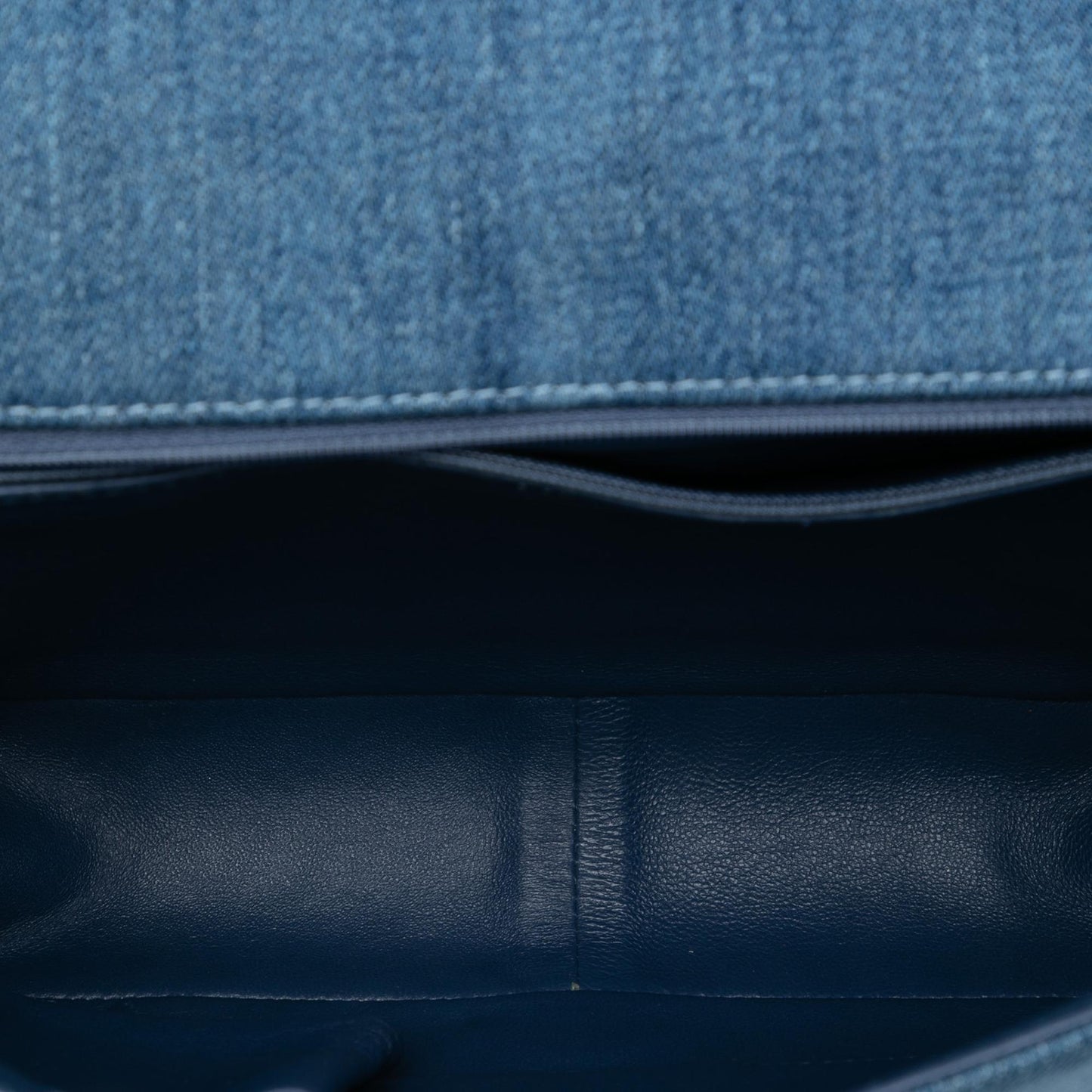 Chanel Large Quilted Denim Boy Flap