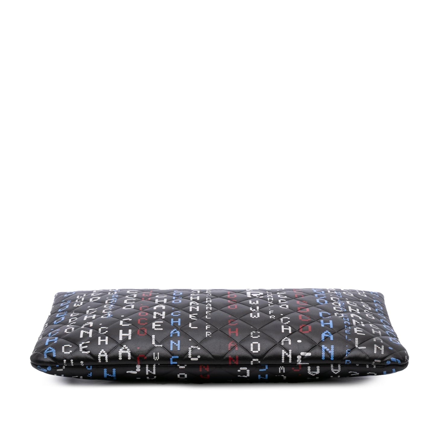 Chanel Large Quilted Lambskin Data Center O Case Clutch