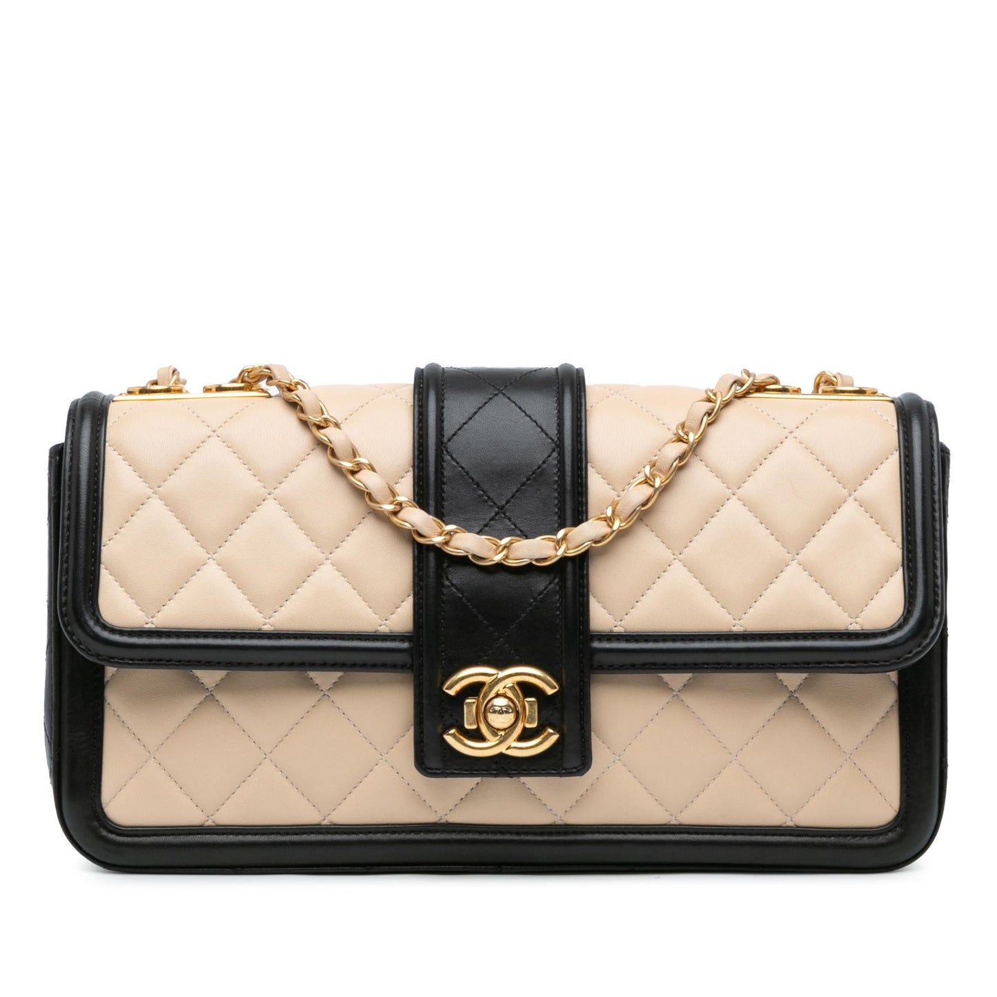 Chanel Large Quilted Lambskin Elegant CC Flap (SHG-haJAFG)